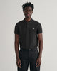 BLACK, SLIM SHIELD SS PIQUE POLO, FRONT-VIEW BY GANT AU.