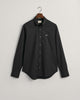 BLACK, SLIM POPLIN SHIRT, FLAT-LAY BY GANT AU.