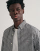 BLACK, REG POPLIN GINGHAM SHIRT, CLOSE-UP BY GANT AU.