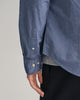 PERSIAN BLUE, SLIM OXFORD SHIRT, CLOSE-UP BY GANT AU.