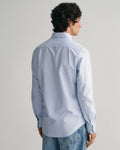 LIGHT BLUE, SLIM OXFORD SHIRT, BACK-VIEW BY GANT AU.