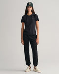 BLACK, REG SHIELD SS T-SHIRT BY GANT AU.