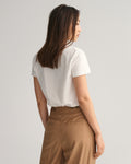 WHITE, REG SHIELD SS T-SHIRT, BACK-VIEW BY GANT AU.