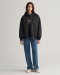 BLACK, REL ARCHIVE SHIELD HOODIE BY GANT AU.