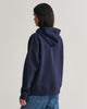 EVENING BLUE, REL ARCHIVE SHIELD HOODIE, BACK-VIEW BY GANT AU.