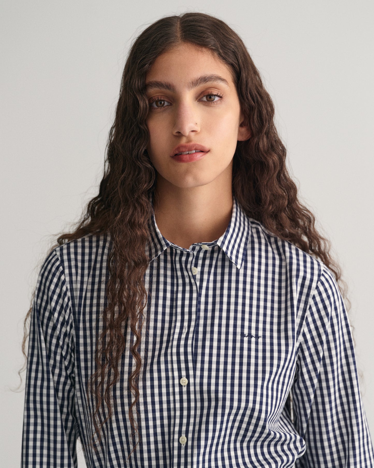 Regular Fit Gingham Poplin Shirt