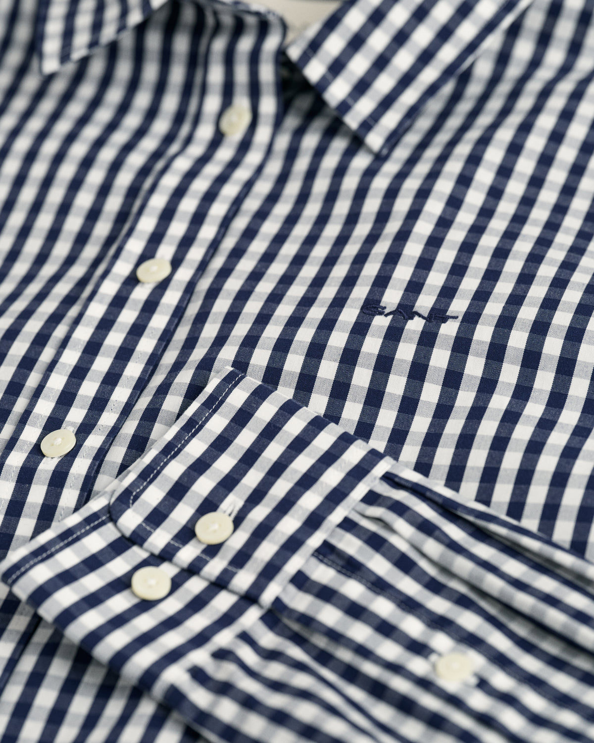 Regular Fit Gingham Poplin Shirt