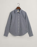 CLASSIC BLUE, REG POPLIN GINGHAM SHIRT, FLAT-LAY BY GANT AU.
