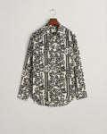 LINEN, REL LACE PRINT COT SILK SHIRT, FLAT-LAY BY GANT AU.