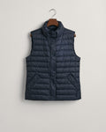 EVENING BLUE, LIGHT DOWN VEST, FLAT-LAY BY GANT AU.