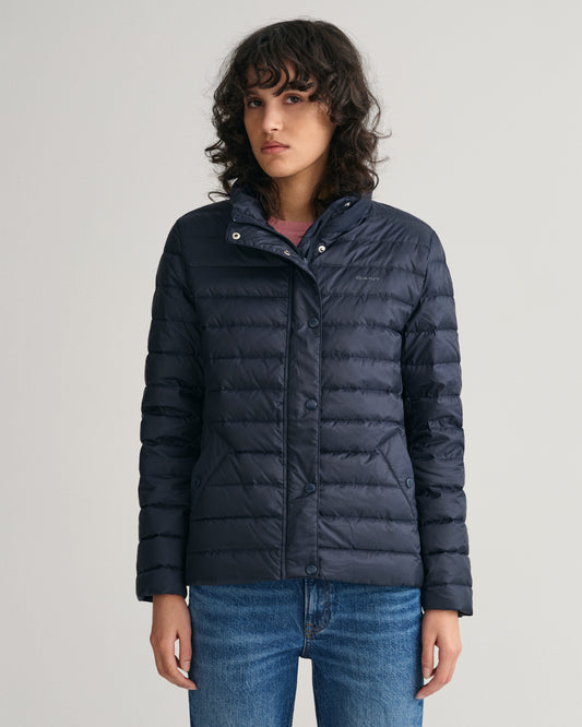 EVENING BLUE, LIGHT DOWN JACKET, FRONT-VIEW BY GANT AU.