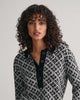 G Patterned Jacquard Knitted Polo Sweater
