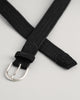 BLACK, ELASTIC BRAIDED BELT, CLOSE-UP BY GANT AU.