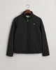 BLACK, QUILTED WINDCHEATER, FLAT-LAY BY GANT AU.