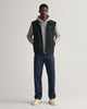 BLACK, QUILTED WINDCHEATER VEST BY GANT AU.