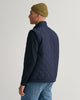 EVENING BLUE, QUILTED WINDCHEATER VEST, BACK-VIEW BY GANT AU.