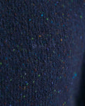 EVENING BLUE, WOOL NEPS C-NECK, CLOSE-UP BY GANT AU.