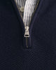 EVENING BLUE, COTTON PIQUE HALF ZIP, CLOSE-UP BY GANT AU.