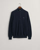 EVENING BLUE, COTTON PIQUE HALF ZIP, FLAT-LAY BY GANT AU.