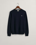 MARINE, SUPERFINE LAMBSWOOL C-NECK, FLAT-LAY BY GANT AU.