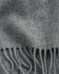 GREY MELANGE, UNISEX. WOOL SCARF, CLOSE-UP BY GANT AU.