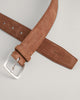 WEATHERED BROWN, CLASSIC SUEDE BELT, CLOSE-UP BY GANT AU.