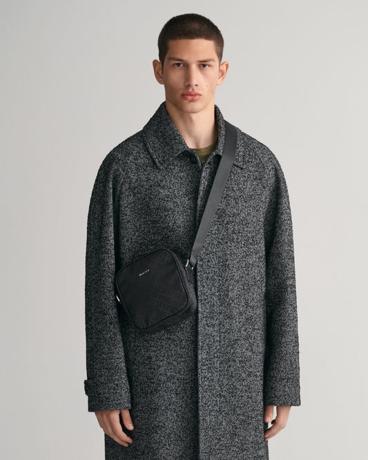 EBONY BLACK, G-PATTERN CROSSBODY BAG BY GANT AU.