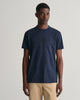 EVENING BLUE, REG TONAL SHIELD SS T-SHIRT, FRONT-VIEW BY GANT AU.