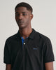 BLACK, REG CONTRAST PIQUE SS POLO, CLOSE-UP BY GANT AU.