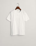 WHITE, TONAL AS SS T-SHIRT BY GANT AU.