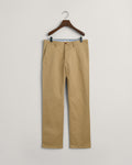 DARK KHAKI, GANT CHINO, FLAT-LAY BY GANT AU.