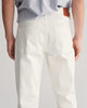 Slim Fit White Jeans