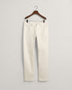 EGGSHELL, SLIM WHITE JEANS, FLAT-LAY BY GANT AU.