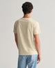 SILKY BEIGE, REG SHIELD SS T-SHIRT, BACK-VIEW BY GANT AU.