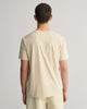 SILKY BEIGE, REG ARCHIVE SHIELD SS T-SHIRT, BACK-VIEW BY GANT AU.