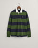 PINE GREEN, REG SHIELD BARSTRIPE HEAVY RUGGER, FLAT-LAY BY GANT AU.