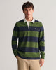 PINE GREEN, REG SHIELD BARSTRIPE HEAVY RUGGER, FRONT-VIEW BY GANT AU.