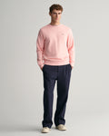 BUBBELGUM PINK, REG SHIELD C-NECK SWEAT BY GANT AU.