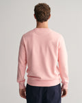 BUBBELGUM PINK, REG SHIELD C-NECK SWEAT, BACK-VIEW BY GANT AU.