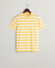 SMOOTH YELLOW, STRIPE SS T-SHIRT, FLAT-LAY BY GANT AU.