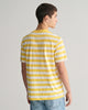 SMOOTH YELLOW, STRIPE SS T-SHIRT, BACK-VIEW BY GANT AU.