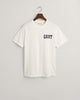 EGGSHELL, ARCH SCRIPT SS T-SHIRT, FLAT-LAY BY GANT AU.