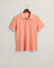 PEACHY PINK, SUNFADED PIQUE SS RUGGER, FLAT-LAY BY GANT AU.