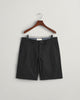 BLACK, SLIM TWILL SHORTS, FLAT-LAY BY GANT AU.