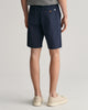 MARINE, SLIM TWILL SHORTS, BACK-VIEW BY GANT AU.