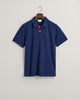 PERSIAN BLUE, REG CONTRAST PIQUE SS POLO, FLAT-LAY BY GANT AU.