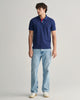 PERSIAN BLUE, REG CONTRAST PIQUE SS POLO BY GANT AU.