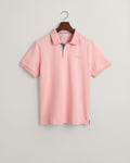 BUBBELGUM PINK, REG CONTRAST PIQUE SS POLO BY GANT AU.