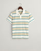 SILKY BEIGE, STRIPE PIQUE SS POLO, FLAT-LAY BY GANT AU.