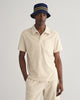 SILKY BEIGE, TERRY SS PIQUE, FRONT-VIEW BY GANT AU.